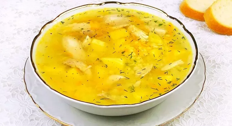 Рецепт: Курячий суп з пшоном
