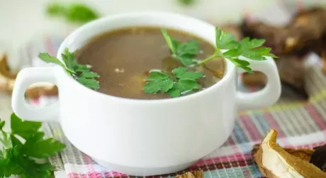 Рецепт: Суп з сушених грибів
