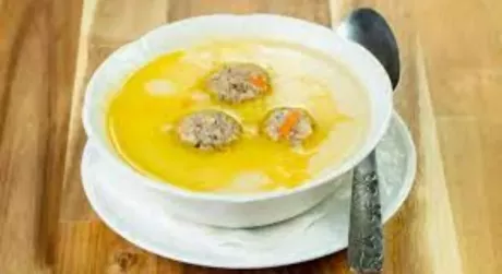 Рецепт: Смачний сирний суп з фрикадельками